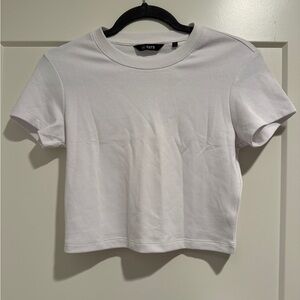 Cuts Clothing Tomboy Tee Cropped - White Small